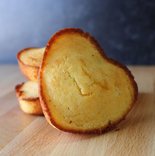 Heart Shaped Cornbread