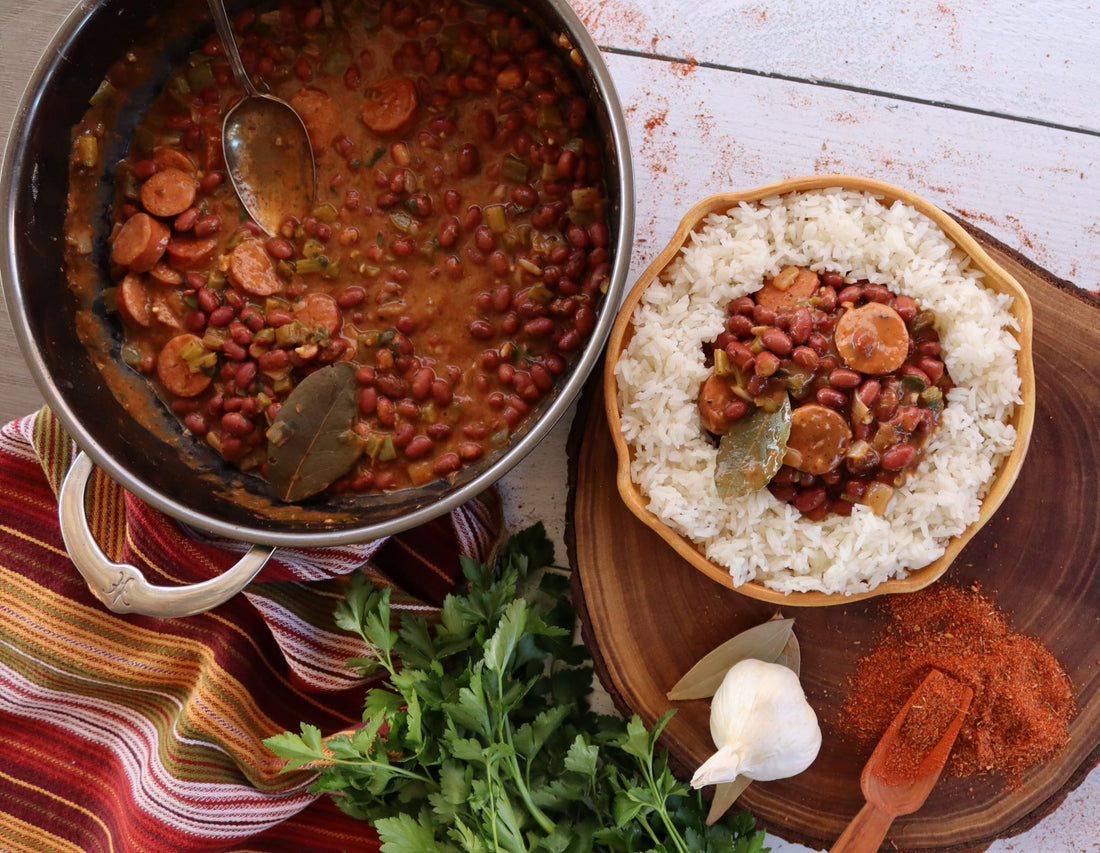 Spicy Cajun Sausage, Beans and Rice