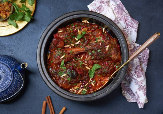 Kook Moroccan Enameled Cast Iron Tagine, Terracotta