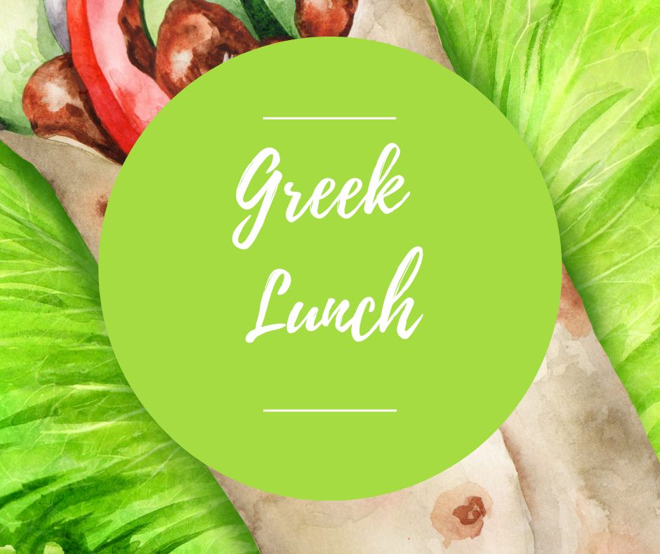 Weds, Oct 15: Greek Lunch, 11am-1:30pm