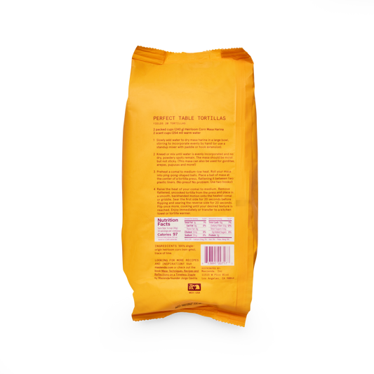 Heirloom Yellow Corn Masa Harina