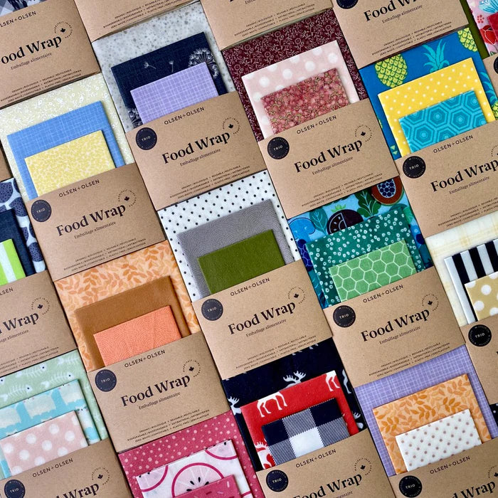 Set of 3 Reusable Food Wraps