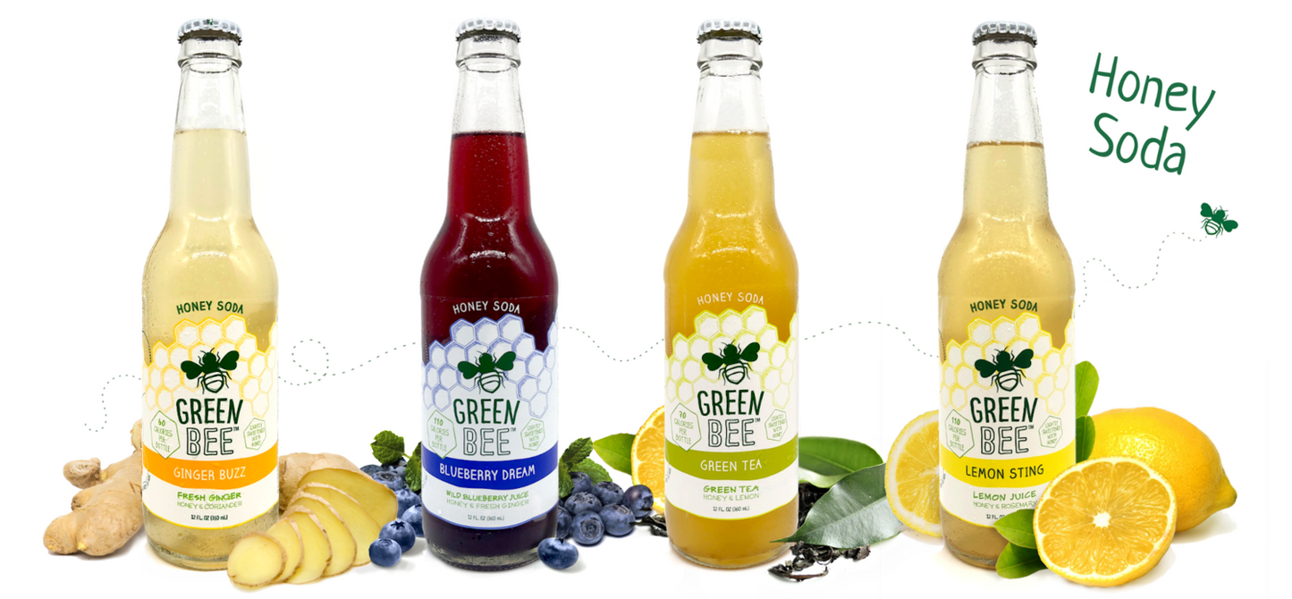 Green Bee Honey Sodas