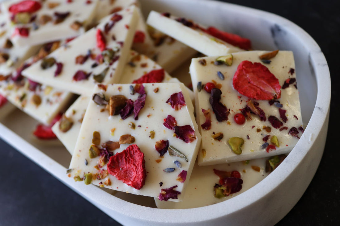 White Chocolate Candy with Fruit & Nuts