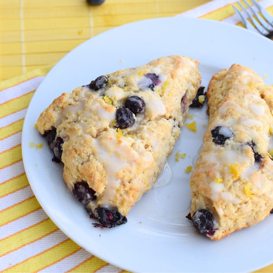 Blueberry Biscuits with Lemon Zest