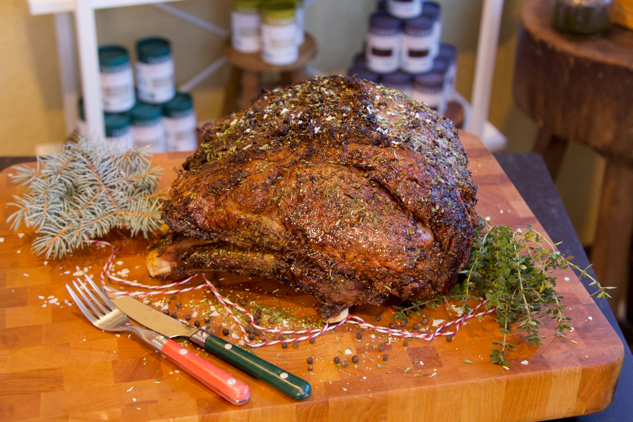 Bone-In Prime Rib Roast/Standing Rib Roast – Rockin' D On The Ridge, Inc Prime rib roast near me