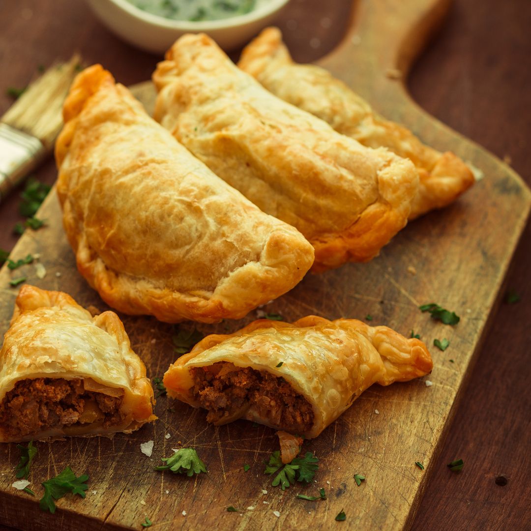 Pastry filled with beef