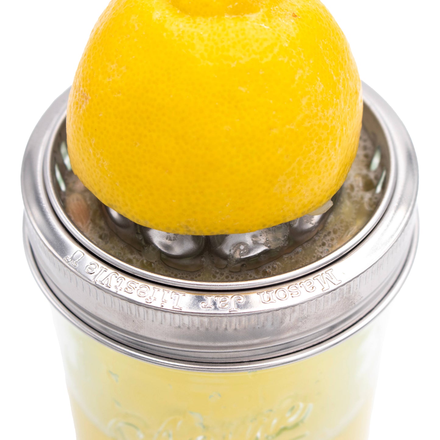 Stainless Steel Juicing Lid for Wide Mouth Mason Jars