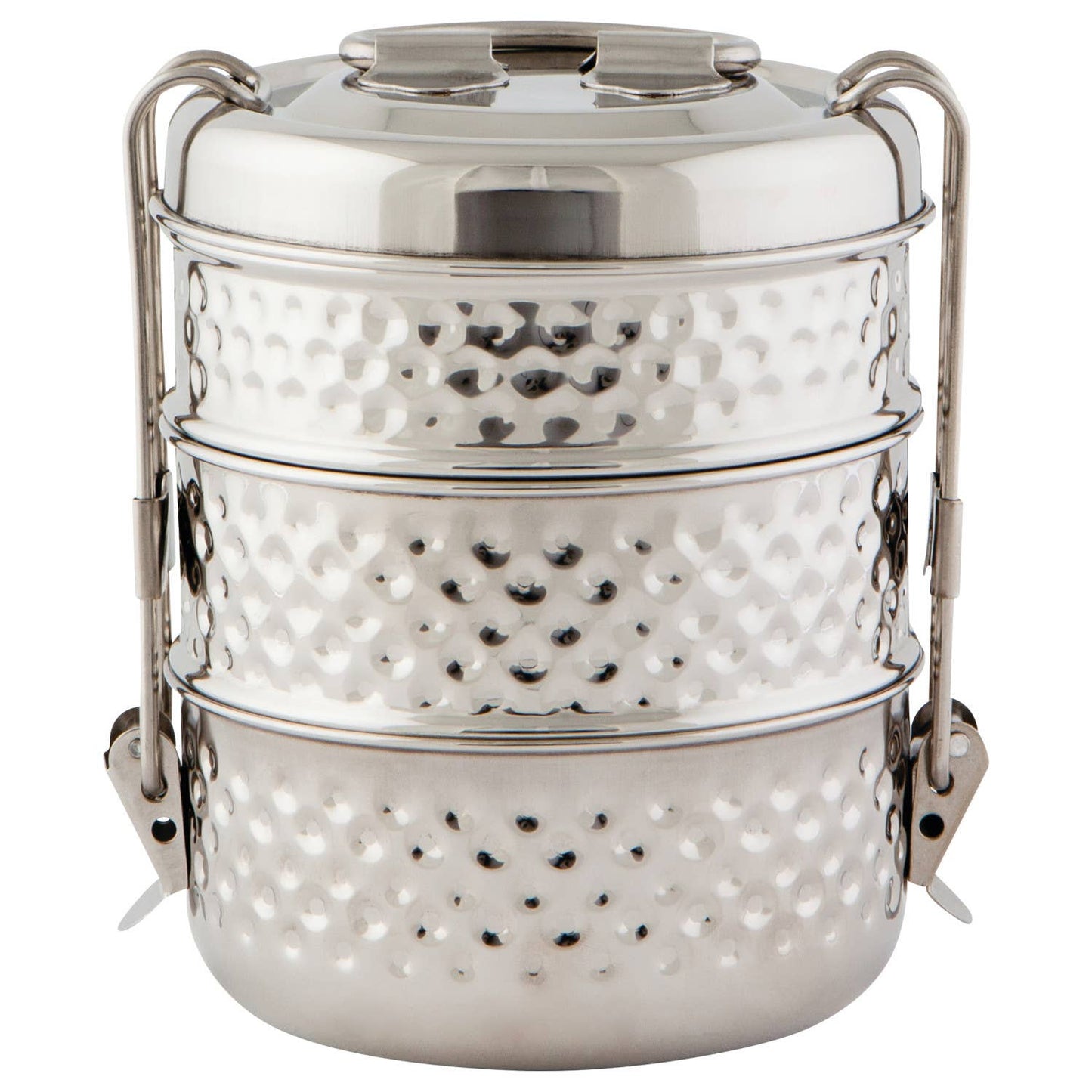 Hammered Dots 3 Tier Tiffin