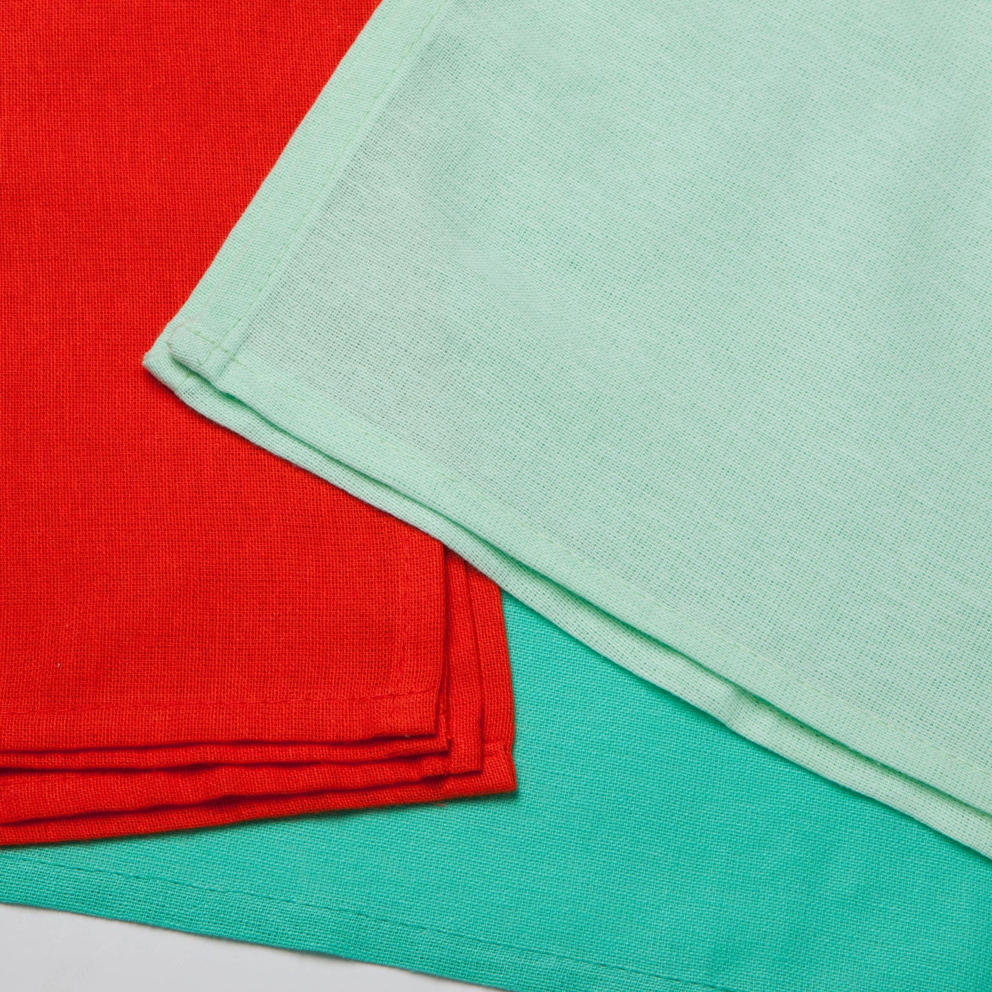 Fiesta Jade Lucite Floursack Dishtowels Set of 3