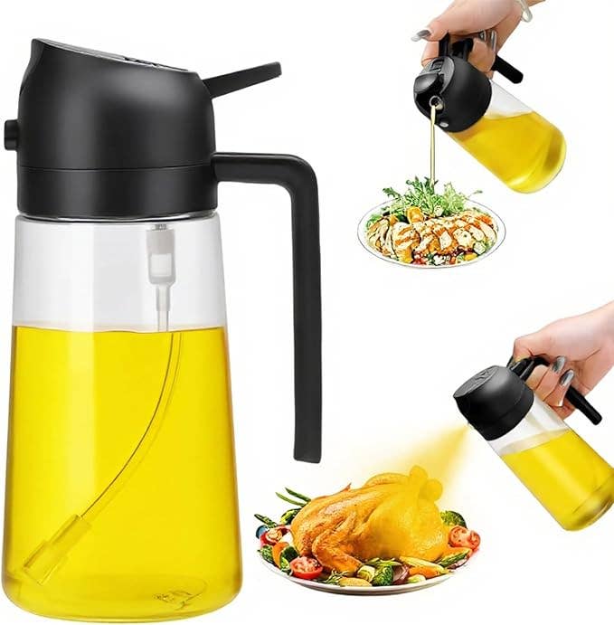 2-in-1 Oil Sprayer & Dispenser, Green