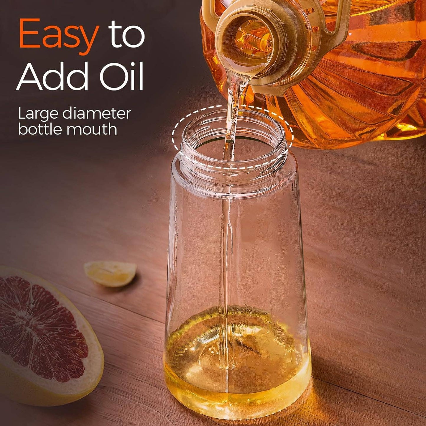 2-in-1 Oil Sprayer & Oil Dispenser, White