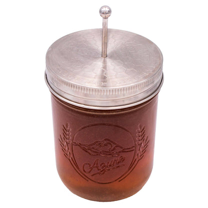 Honey Dipper Stainless Steel Lid for Mason Jars: Wide Mouth