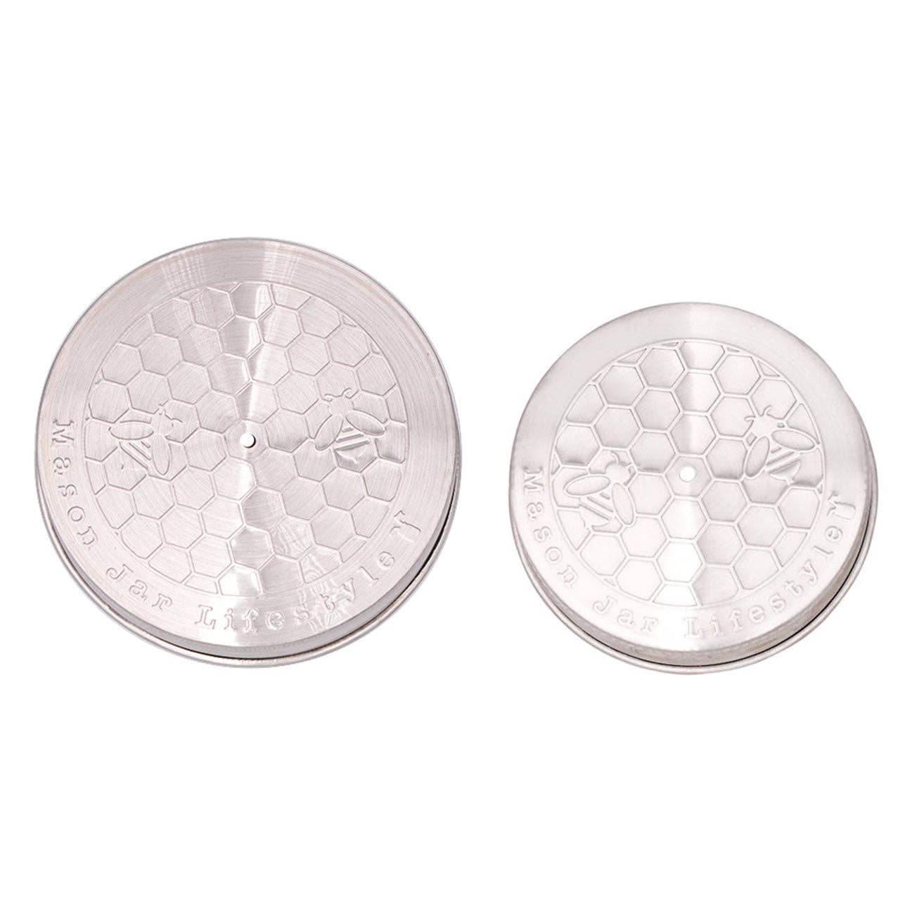 Honey Dipper Stainless Steel Lid for Mason Jars: Wide Mouth