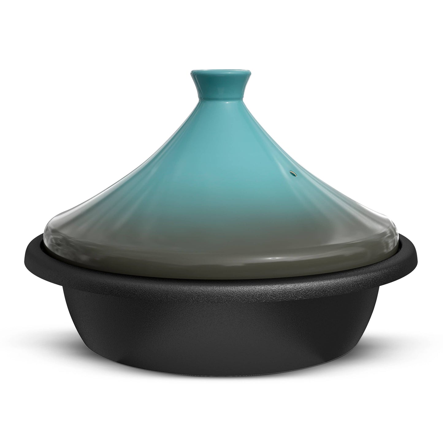 Kook Moroccan Enameled Cast Iron Tagine, Blue, 3.3 Qt: Terracotta