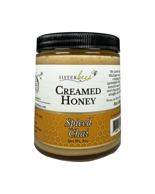 Spiced Chai Creamed Honey-8oz jar