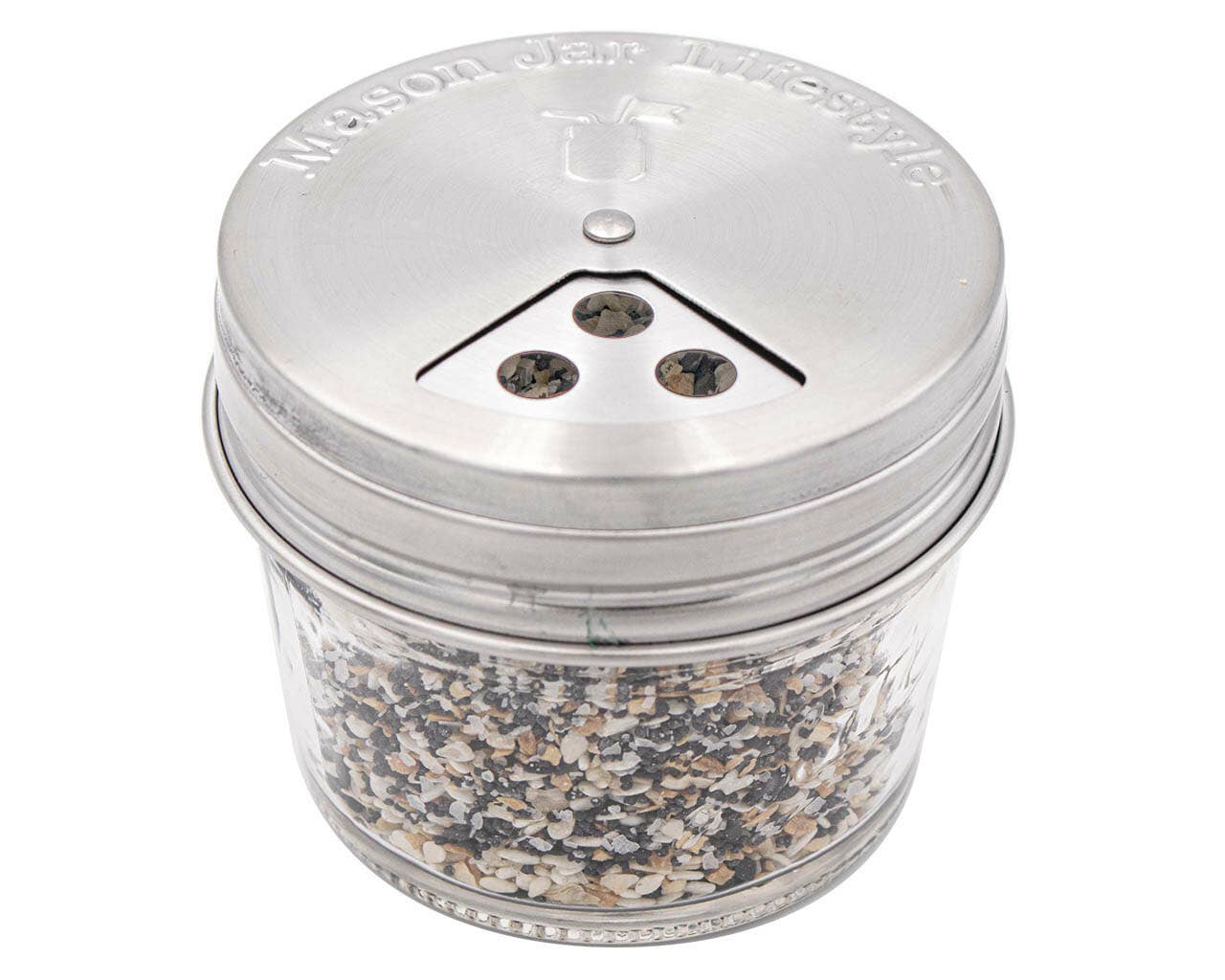 4 Pack Stainless Steel Spice Lids: Regular Mouth