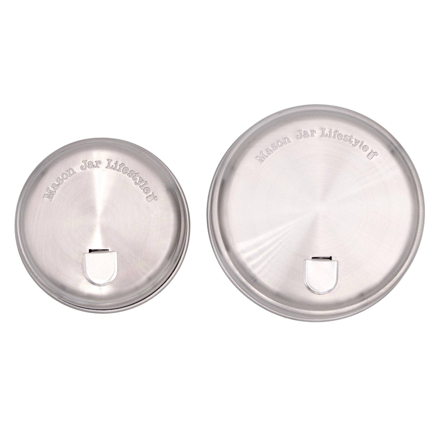 Sugar Dispensing Stainless Steel Lids for Mason Jars 2 Pack: Wide Mouth