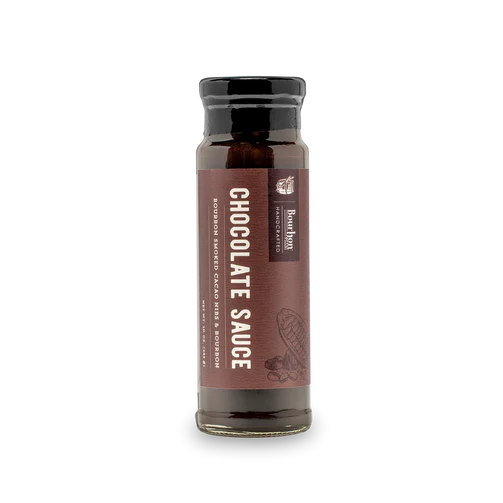 Bourbon Chocolate Sauce with Bourbon Smoked Cacao Nibs