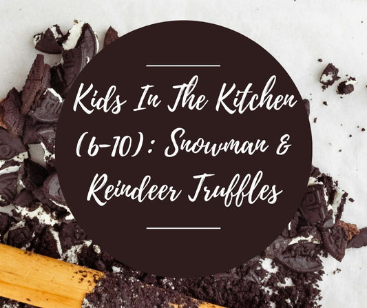 Mon, Dec 22: Kids In The Kitchen (6-10): Snowman & Reindeer Truffles, 10am-12pm