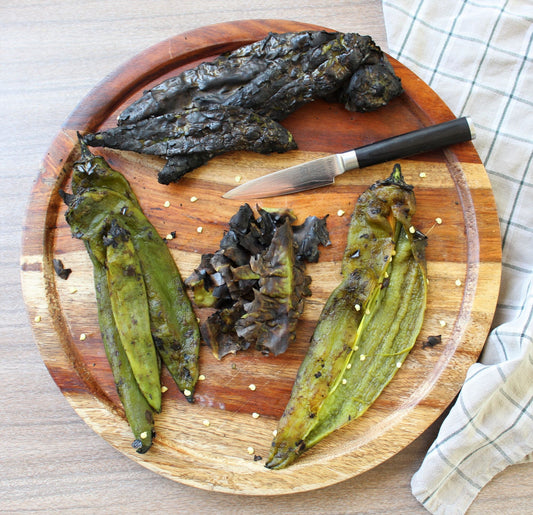 Roasted Pueblo Green Chilies