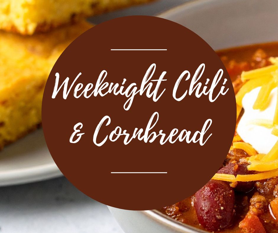 Thurs, March 26: Weeknight Chilis & Cornbread, 6-8:30pm