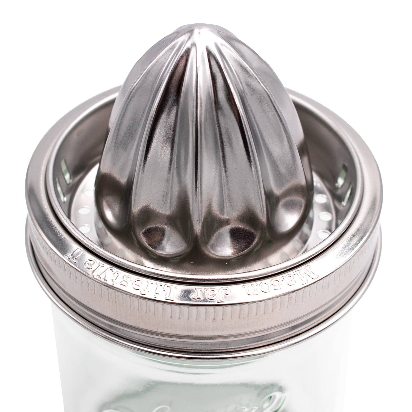 Stainless Steel Juicing Lid for Wide Mouth Mason Jars