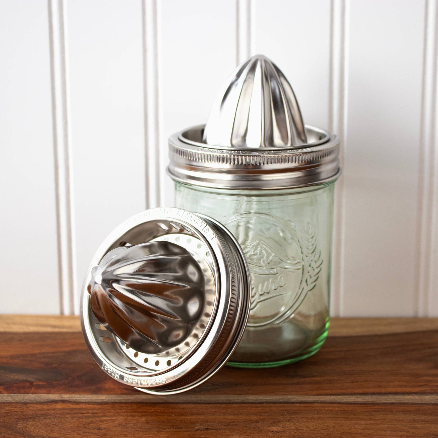 Stainless Steel Juicing Lid for Wide Mouth Mason Jars