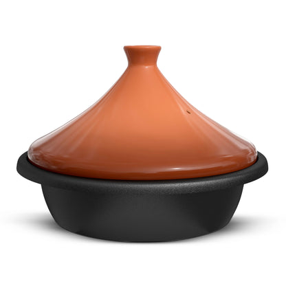 Kook Moroccan Enameled Cast Iron Tagine, Blue, 3.3 Qt: Terracotta