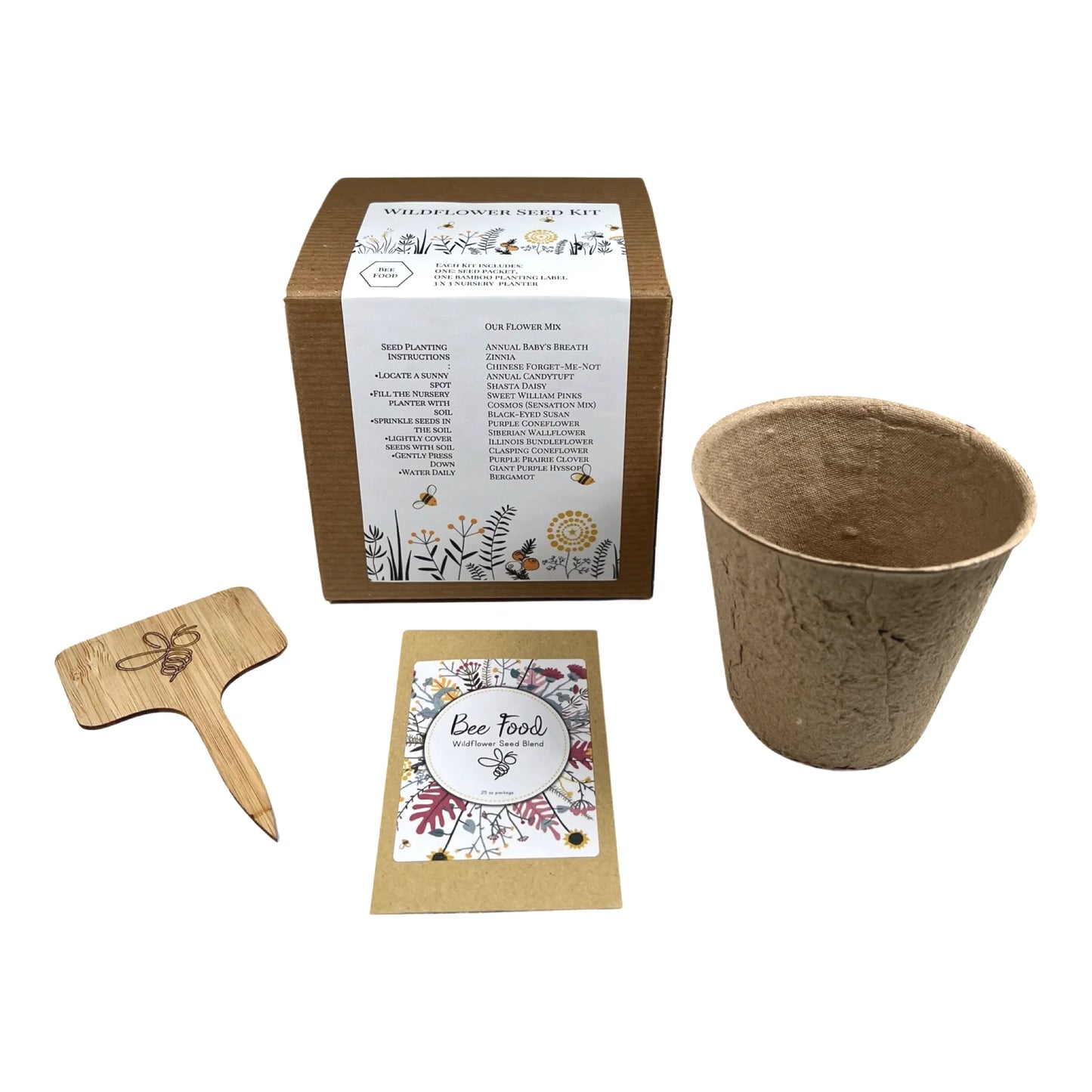 Wildflower Seed Kit For Bee Garden